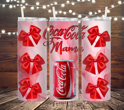 20 OZ SKINNY TUMBLER SODA GIRL / MAMA