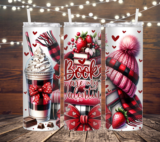 20 OZ SKINNY TUMBLER VALENTINE BOOKS