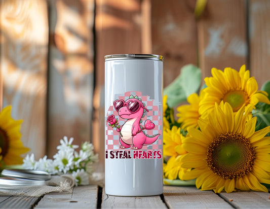 KIDS SS TUMBLER VALENTINES DINOSAUR