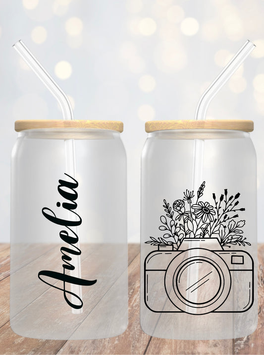 16 OZ PHOTOGRAPHER MATTE GLASS CAN