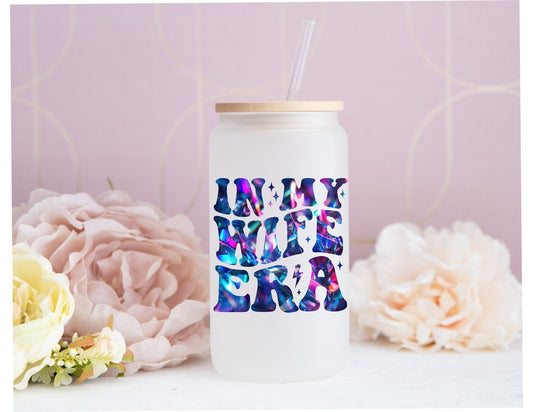 16 OZ MATTE GLASS CAN WIFE ERA CUSTOMIZABLE